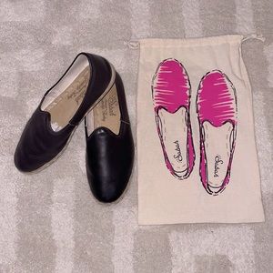 Sabah Black Leather Beirut Slip on Shoe size 41/8